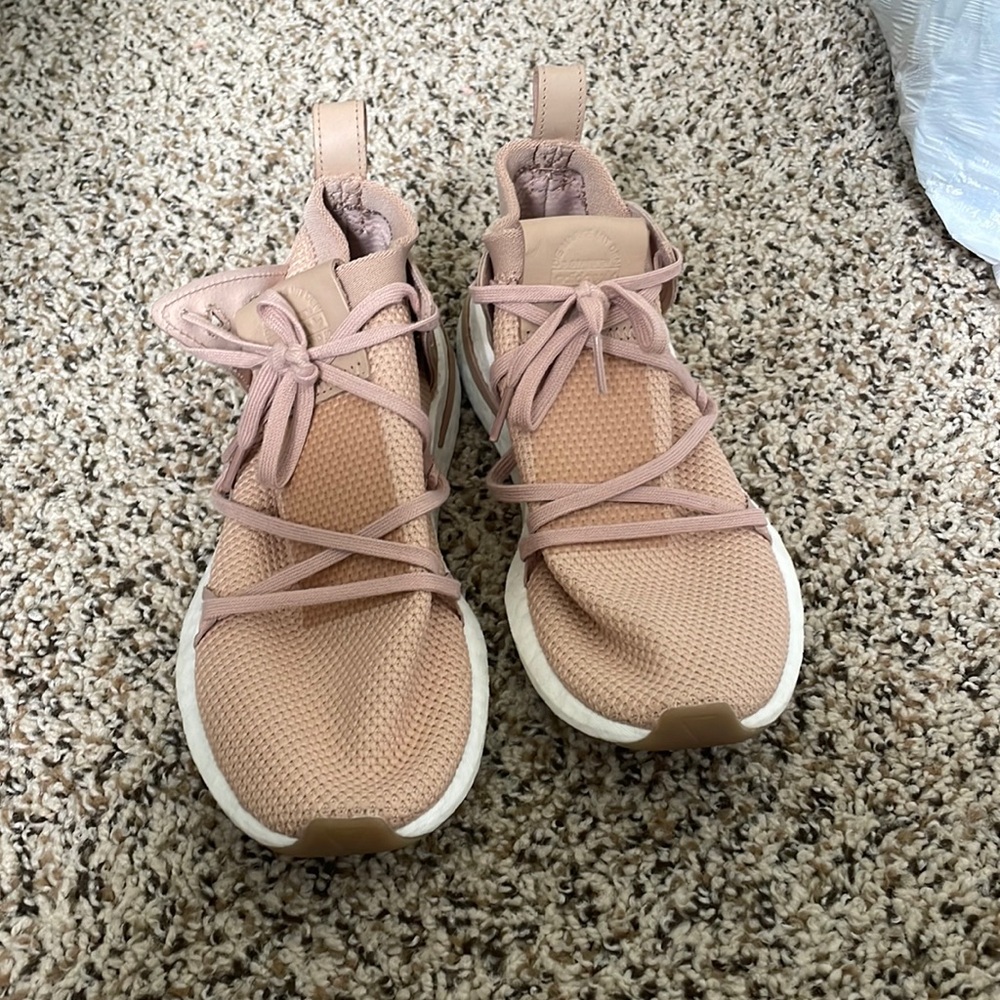 Pink Adidas tennis shoes size 6